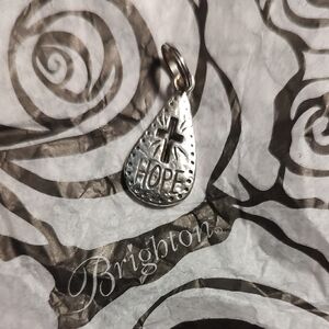 Brighton Silver Hope Teardrop Pendant